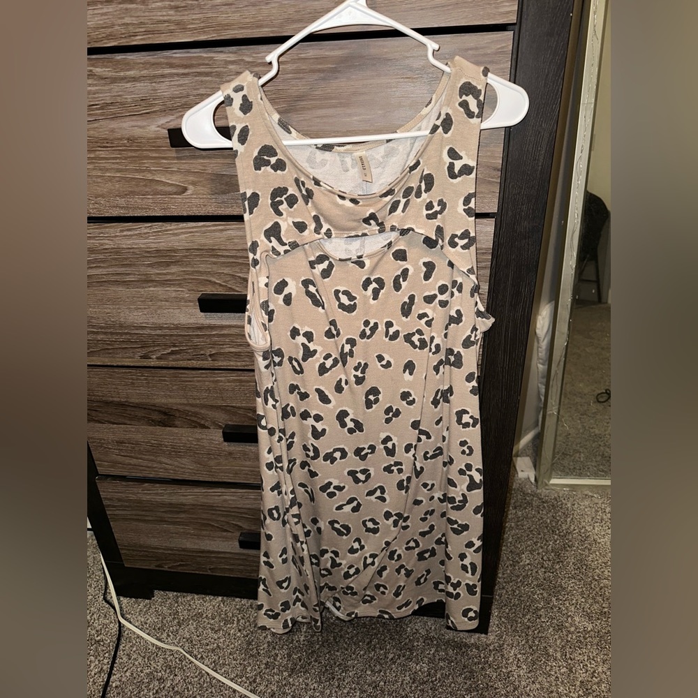 Cheetah Keyhole Dress
